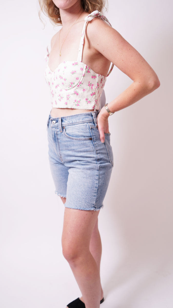 FLORAL CROP TOP