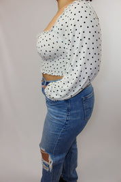 POLKA DOT TOP SIZE M