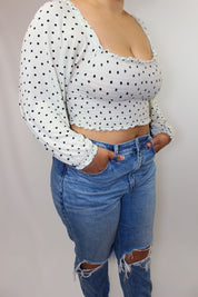 POLKA DOT TOP SIZE M